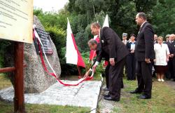 Odsłonięcie tablicy pamiątkowej Brąchnówko - Dożynki Gminne 2009'