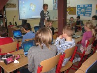 Otwarta lekcja matematyki przeprowadzona w ramach programu "Cyfrowa Szkoła".