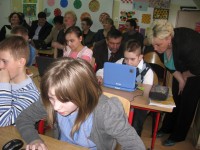 Otwarta lekcja matematyki przeprowadzona w ramach programu "Cyfrowa Szkoła".