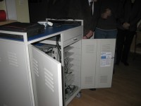 Do przechowania laptopów służy specjalna szafa przenośna.To jeden z elementów zakupionego wyposażenia.