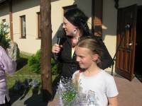 Zofie w dniu swoich imienin obdarowane zostały niezapominajkami.
