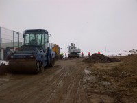 Budowa drogi dojazdowej do kompleksu boisk ORLIK w Pluskowęsach.
