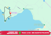 Trasa 1,5 km Bieg Młodych Polaków