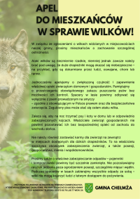 Apel - wilki!
