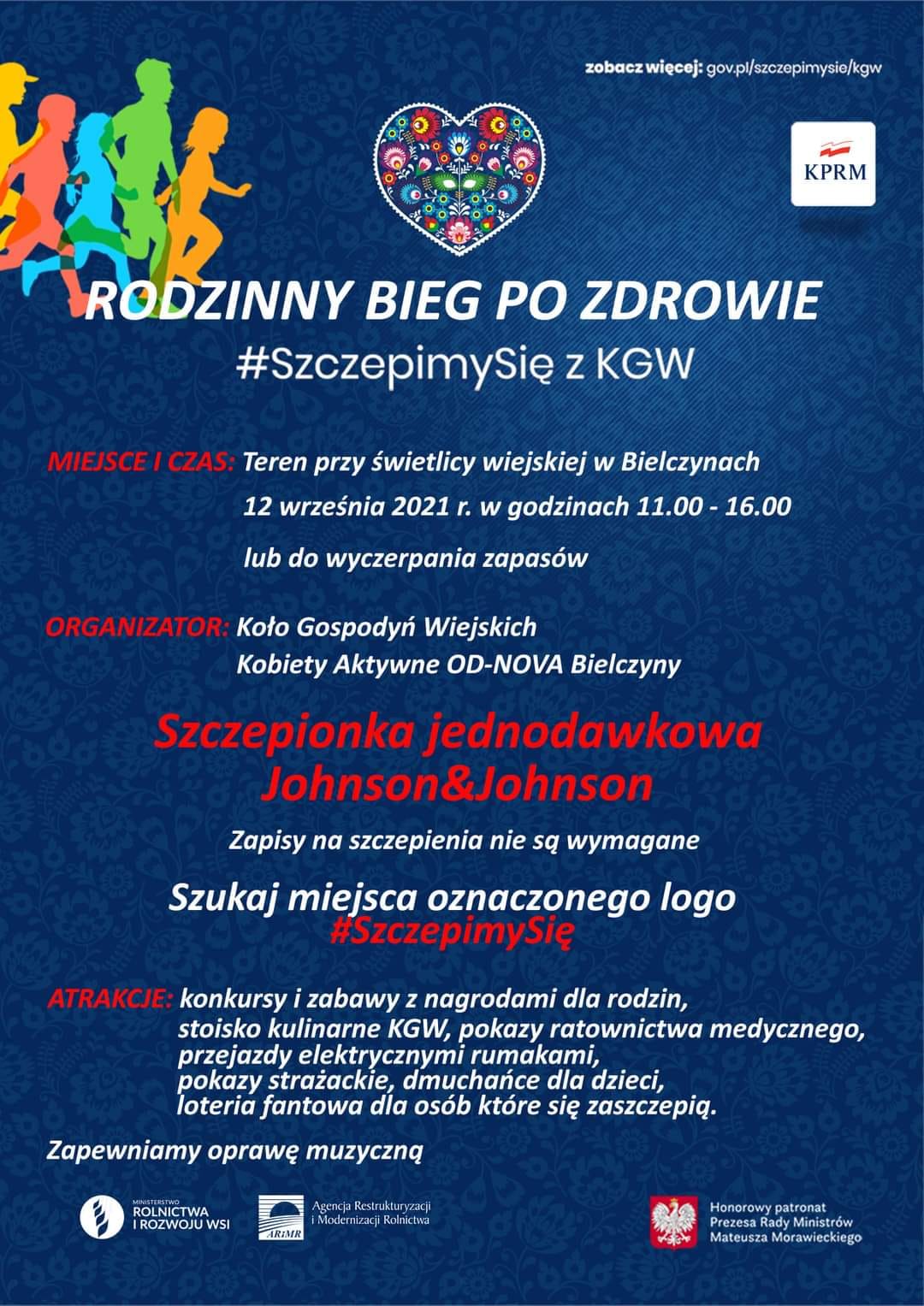 RODZINNY BIEG PO ZDROWIE #SzczepimySię z KGW