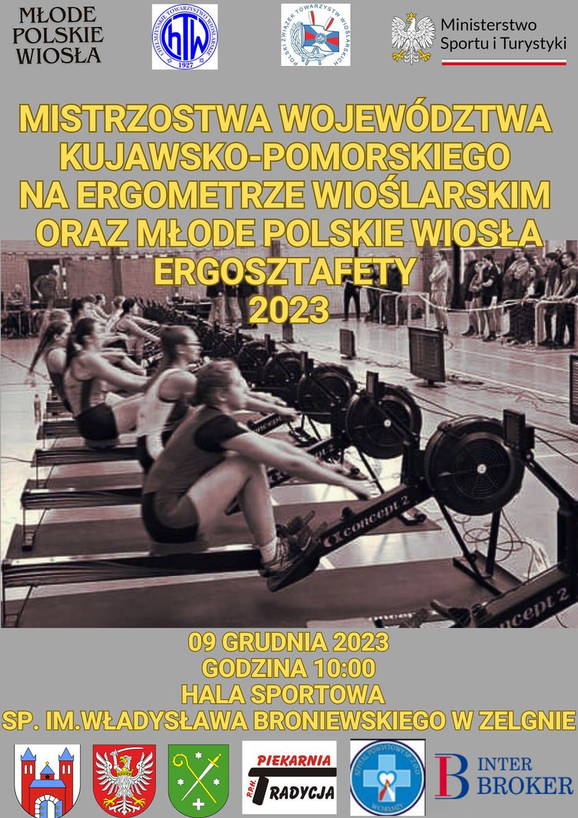 MISTRZOSTWA WOJEWÓDZTWA KUJAWSKO - POMORSKIEGO NA ENERGOMETRZE WIOŚLARSKIM