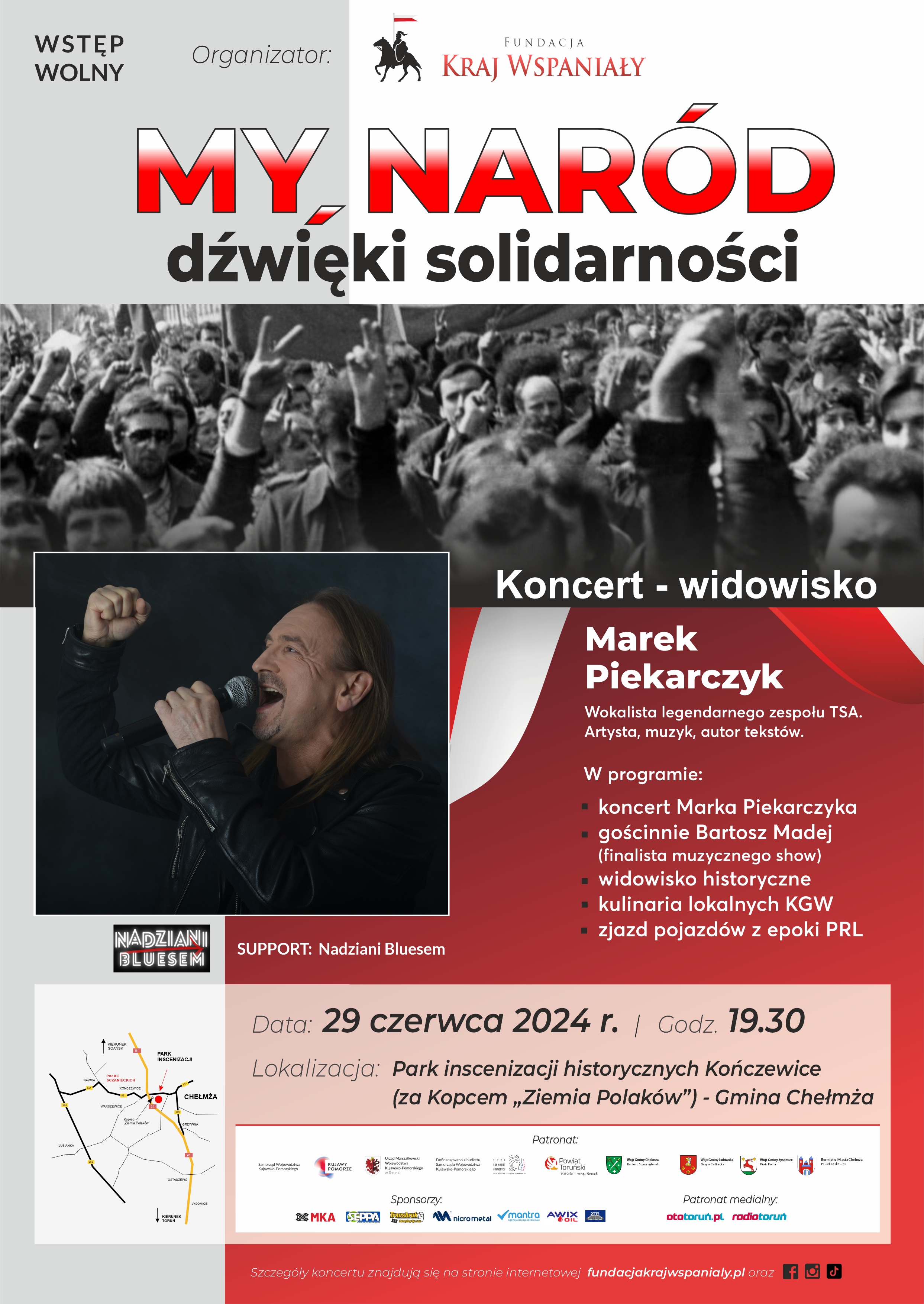 Koncert - widowisko MY, NARÓD dźwięki wolności - Kończewice