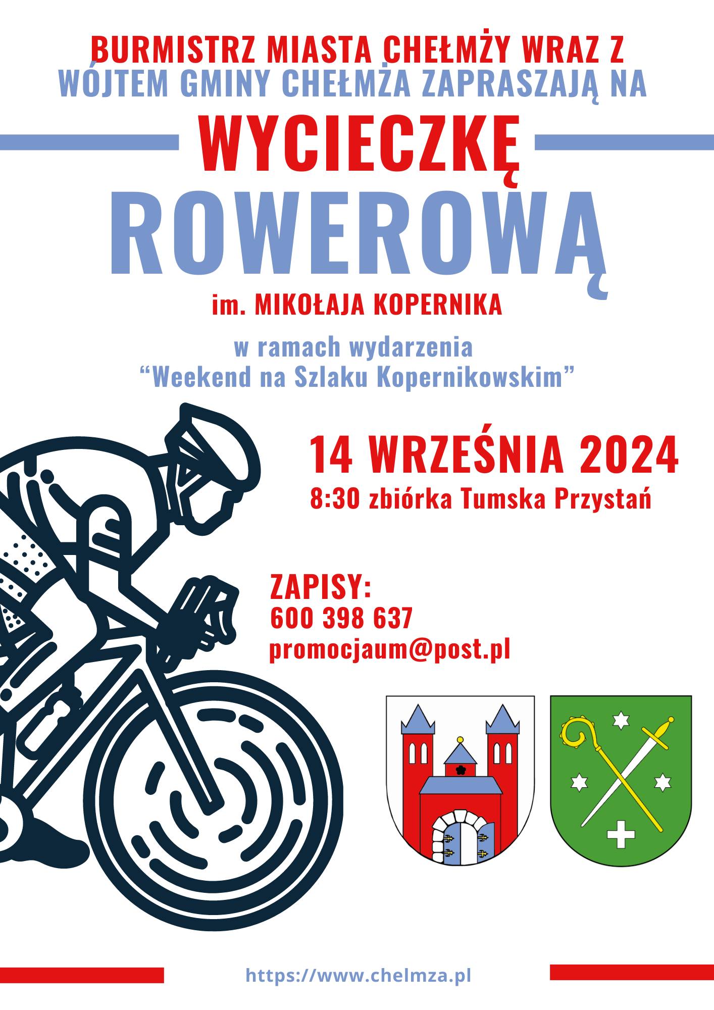 WYCIECZKA ROWEROWA - zapraszamy !