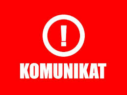 KOMUNIKAT! STAN EPIDEMII