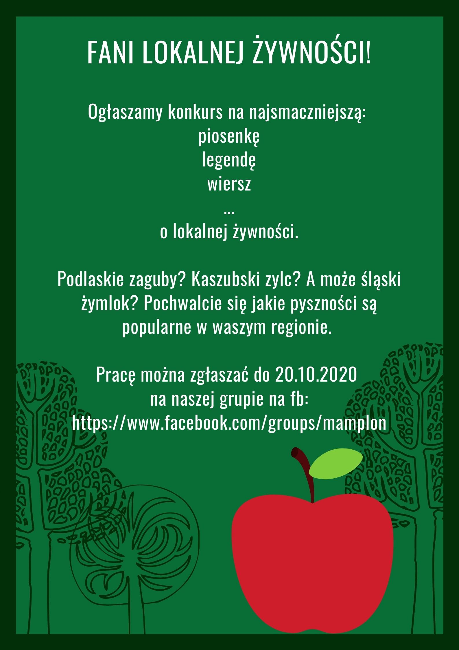 PIOSENKA, WIERSZ LUB OPOWIEŚĆ... o lokalnej żywności