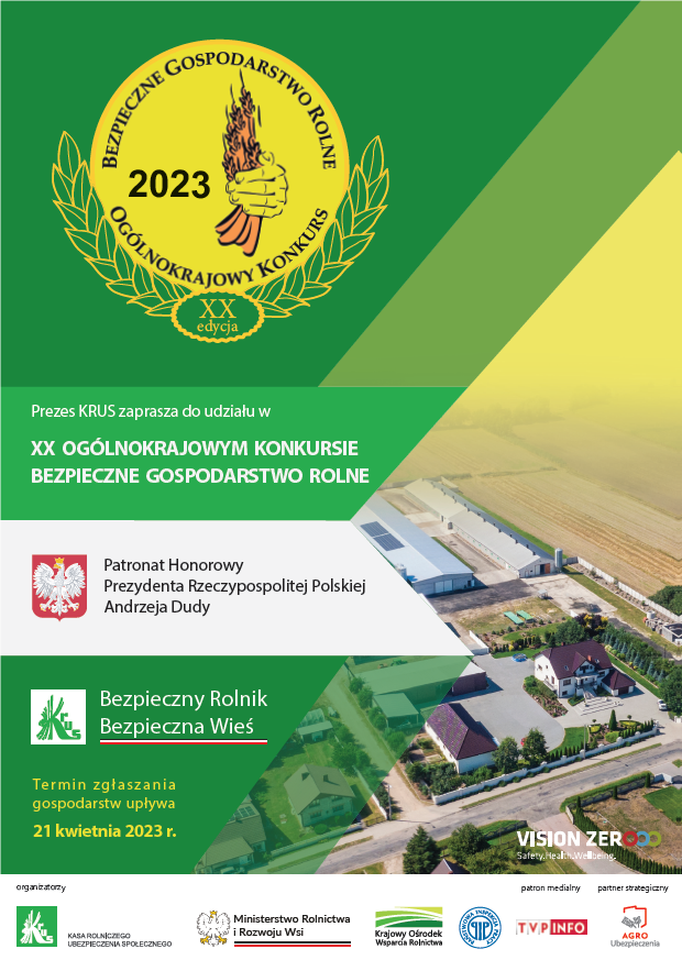 Bezpieczne Gospodarstwo Rolne XX edycja konkursu