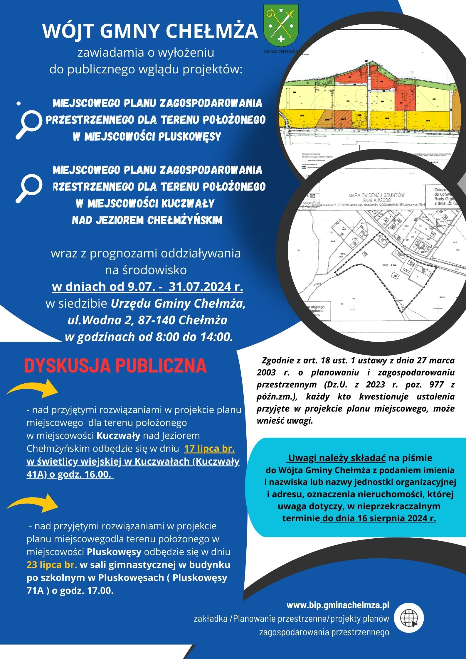 PROJEKTY MIEJSCOWEGO PLANU DO WGLĄDU
