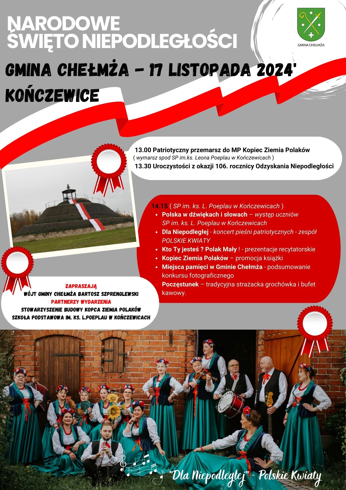 Narodowe Święto Niepodległości - 17.11. KOŃCZEWICE