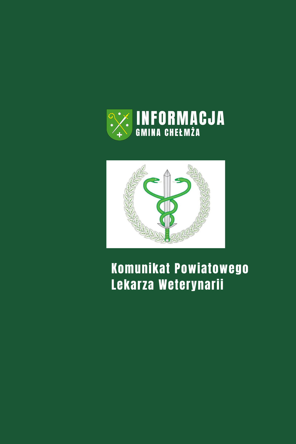 Komunikat Powiatowego Lekarza Weterynarii w Toruniu