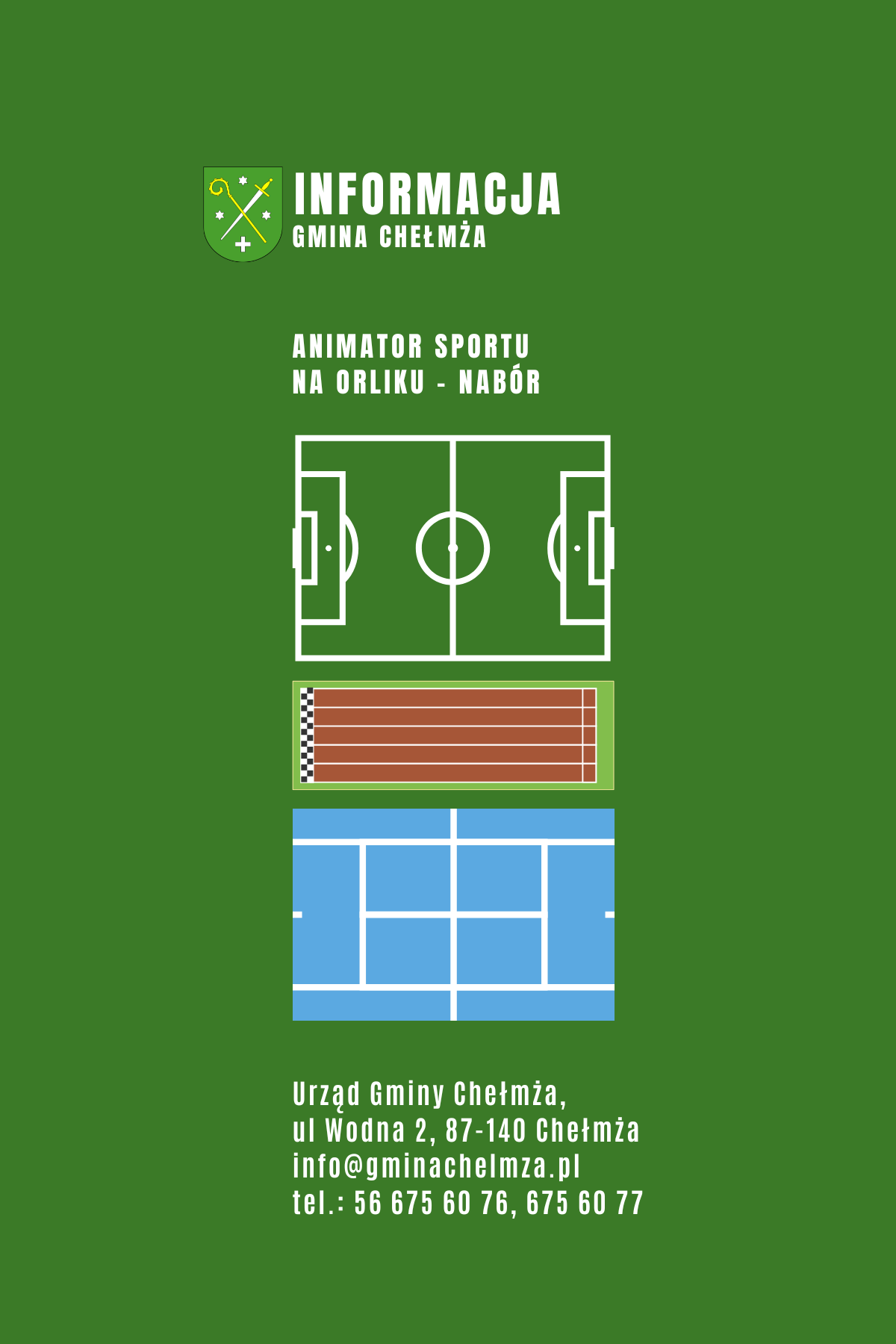 Gmina Chełmża ogłasza nabór na stanowiska Animatora Sportu
