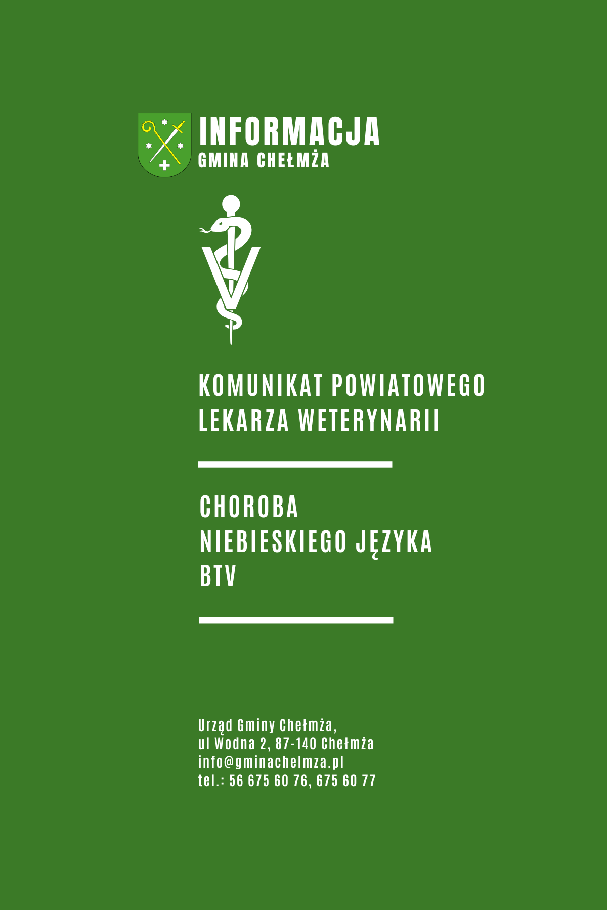 Choroba niebieskiego języka - hodowcy bydła, owiec, kóz - KOMUNIKAT!