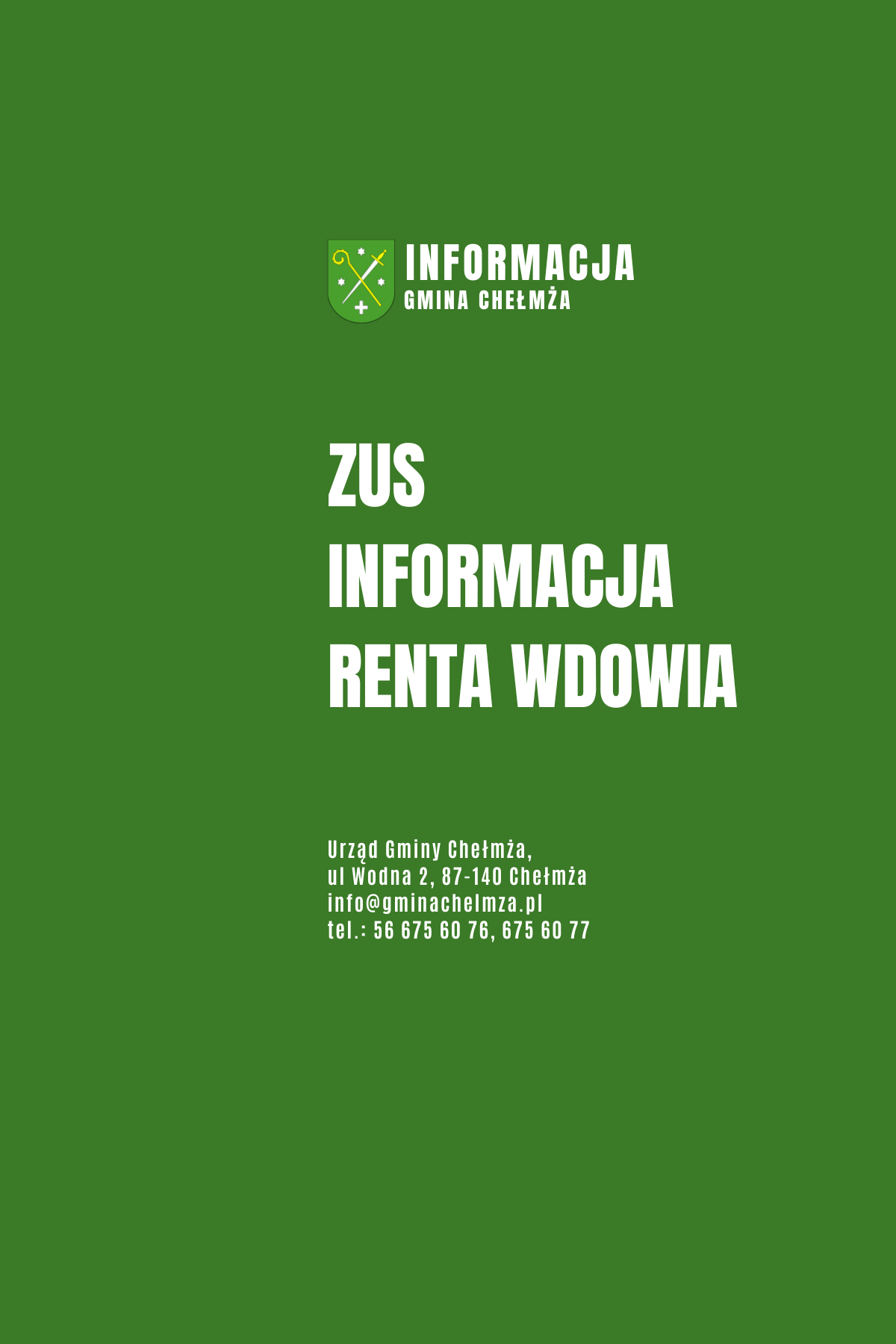 Renta wdowia - ZUS informuje!