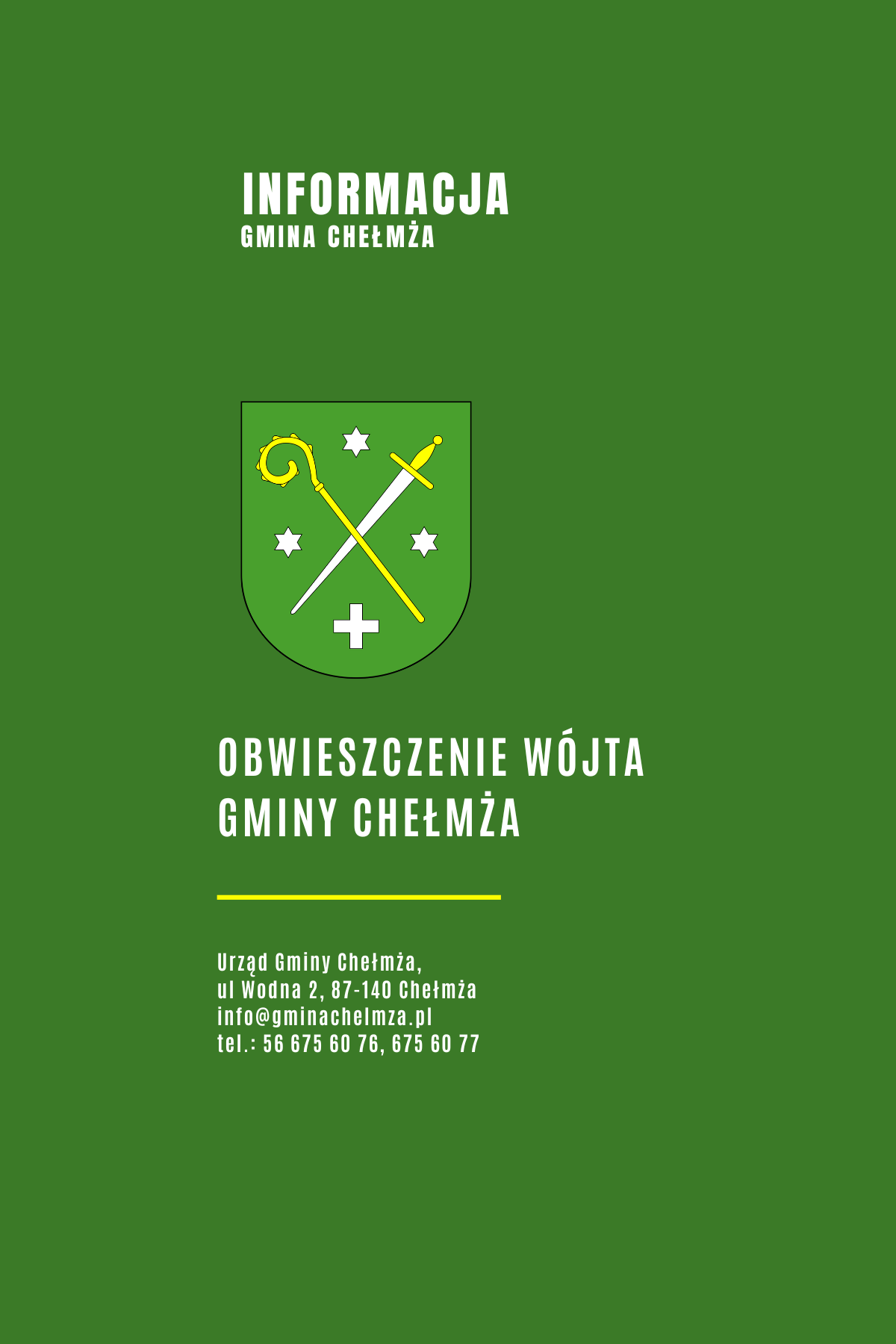 Obwieszczenie Wójta Gminy Chełmża