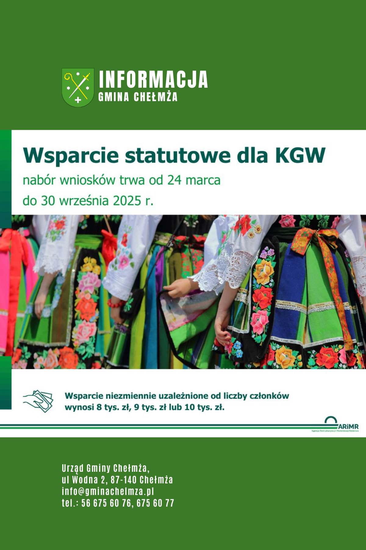 Pieniądze dla KGW!
