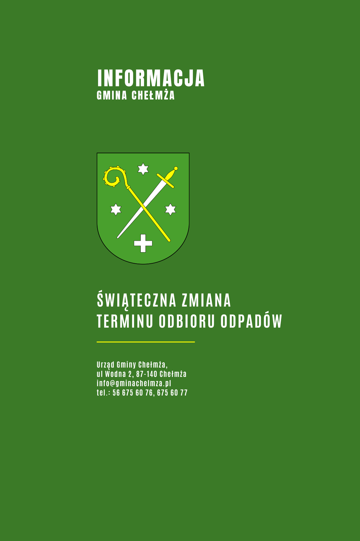 Świąteczna zmiana terminu odbioru plastików!