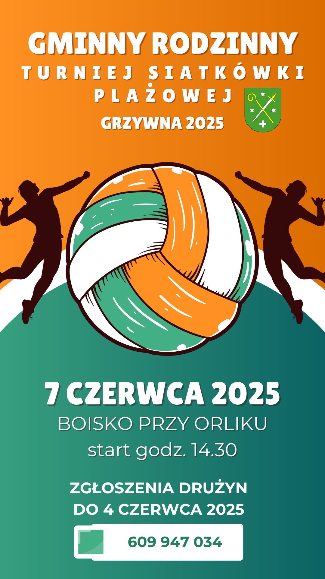 Rodzinny Turniej Siatkówki Plażowej w Grzywnie!