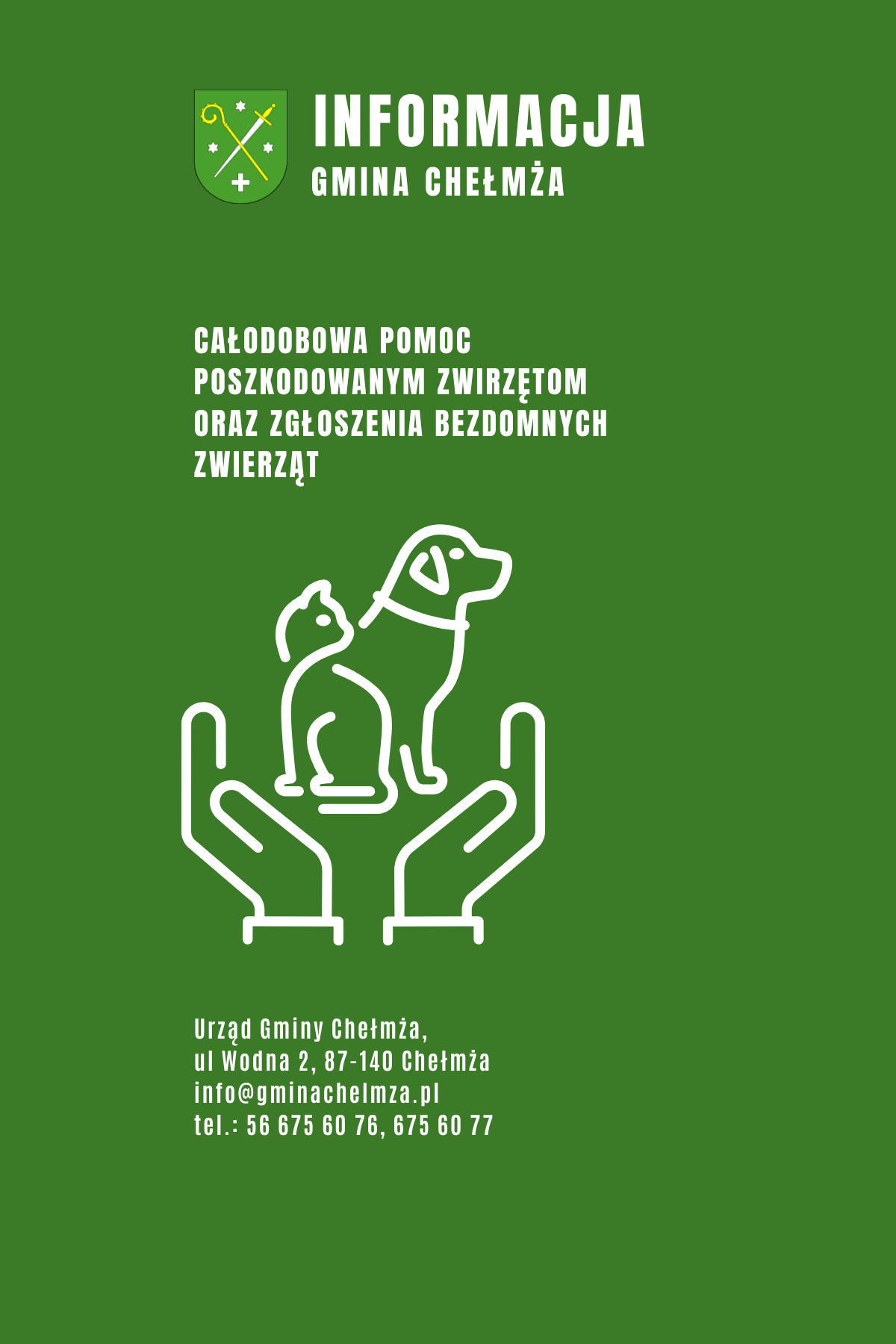 Opieka nad zwierzętami poszkodowanymi i bezdomnymi