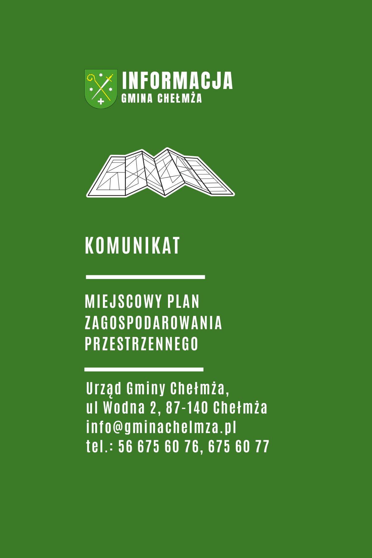Informacja - zmiany miejscowego planu zagospodarowania przestrzennego - Grzywna