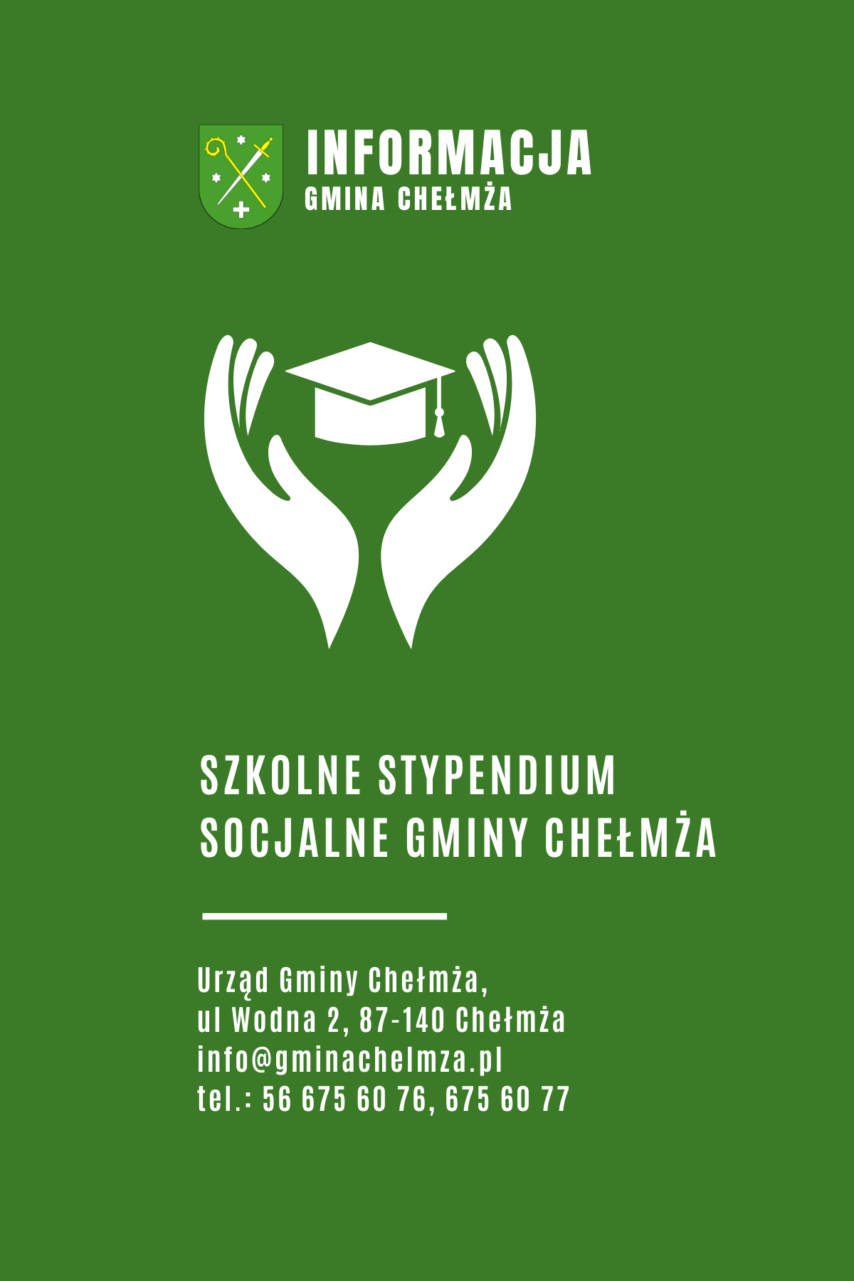 Szkolne stypendium socjalne gminy Chełmża!