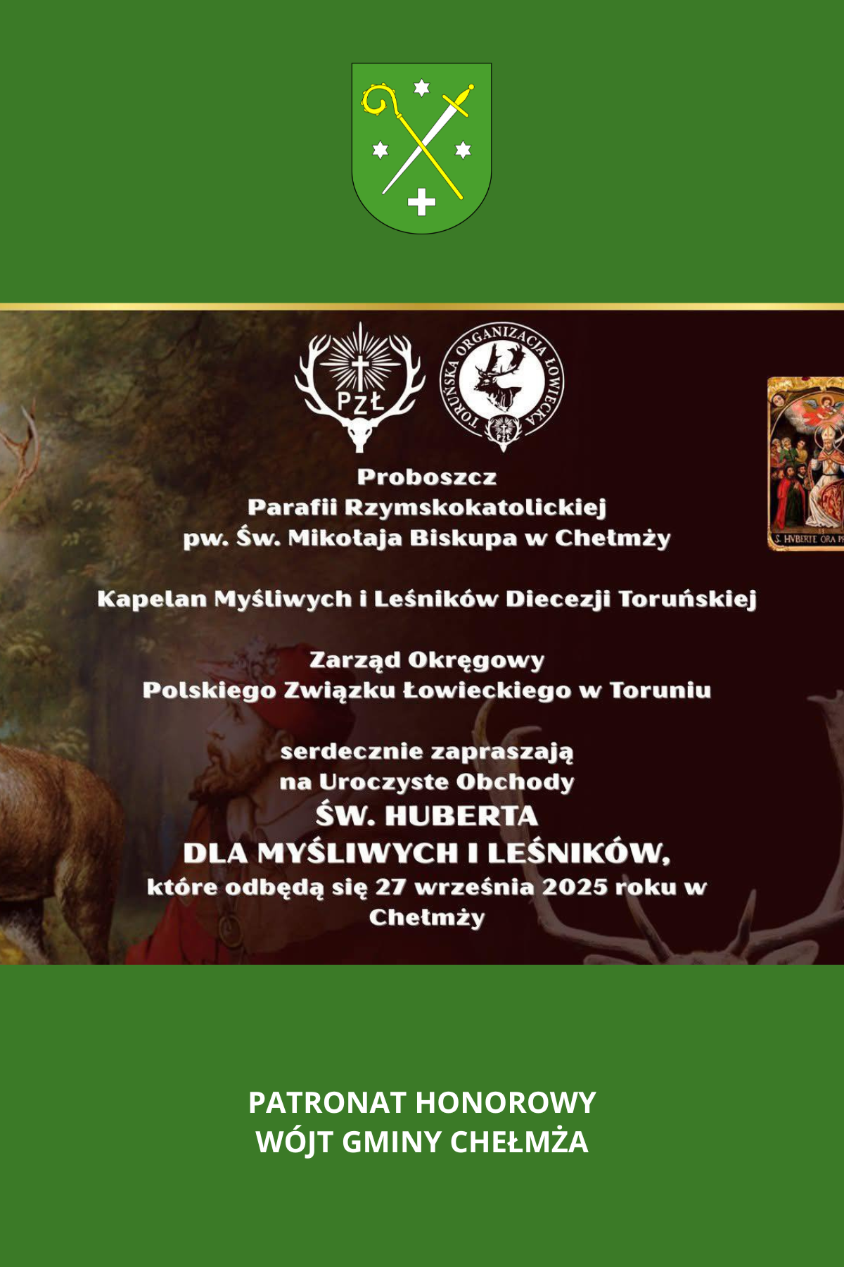 Uroczyste Obchody Świętego Huberta dla Myśliwych i Leśników