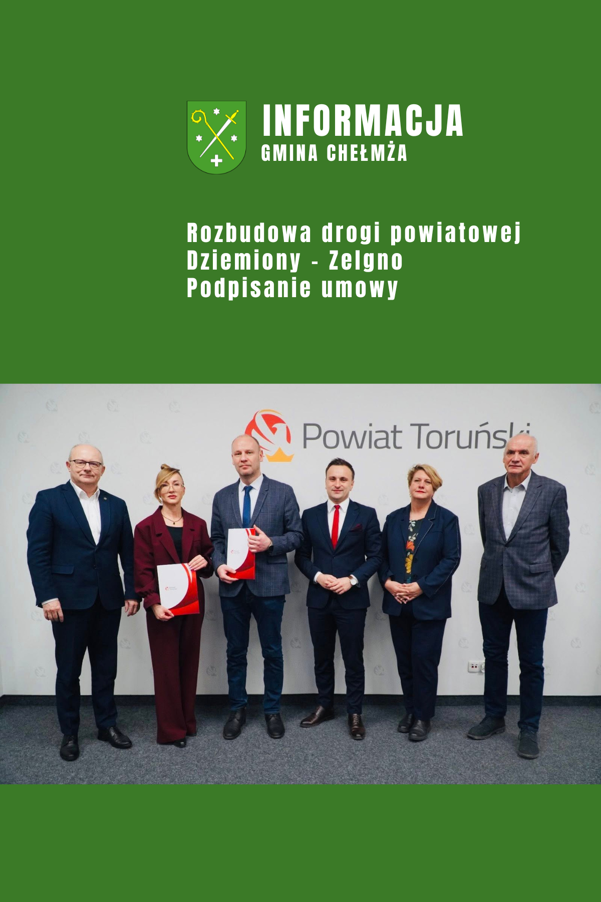 Rozbudowa drogi powiatowej Dziemiony - Zelgno!