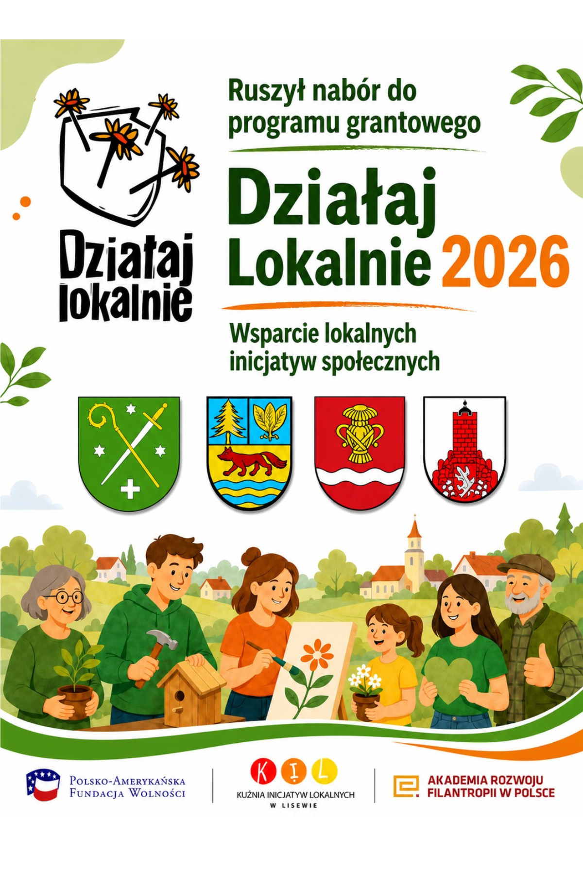 Działaj Lokalnie! Ruszył nabór wniosków grantowych!